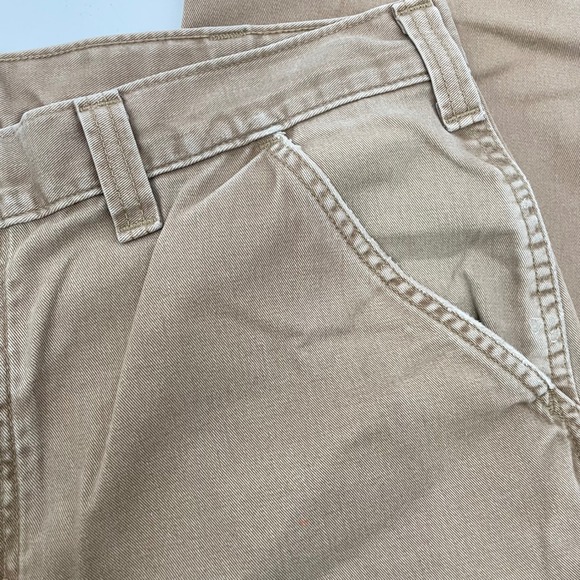 Carhartt B324 Men's Utility Work Pants 36x30 Relaxed Fit Twill Khaki Workwear US - Picture 7 of 14